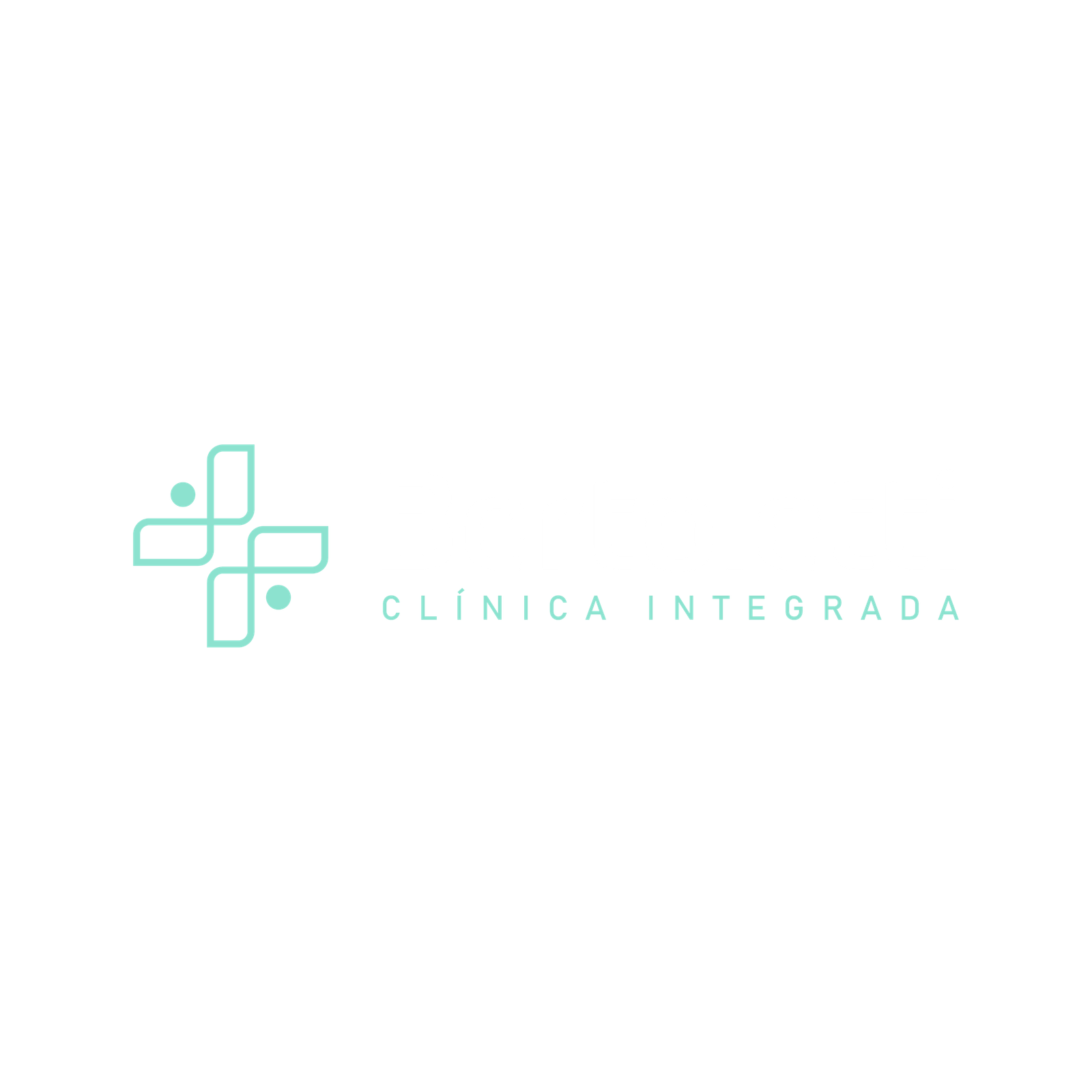 logo horizontal branco e verde claro fundo transparente